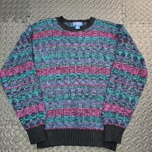 Great Northwest Sportswear Vintage Sweater Medium Multicolor Acrylic